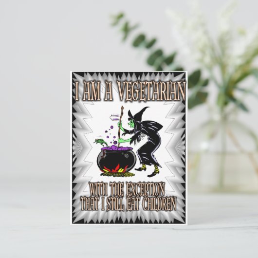 nog steeds kinderen eten briefkaart (Staand voorkant)