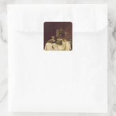 Nog steeds leven, 1638 vierkante sticker (Tas)