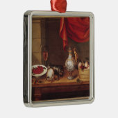 Nog steeds leven, 1653 metalen ornament (Rechts)