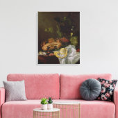 Nog steeds leven, 17e eeuw canvas afdruk (Insitu (Woonkamer))