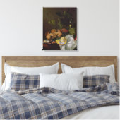 Nog steeds leven, 17e eeuw canvas afdruk (Insitu (Slaapkamer))
