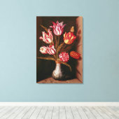 Nog steeds leven, 17e eeuw canvas afdruk (Insitu (Houten vloer))