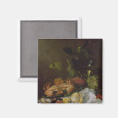 Nog steeds leven, 17e eeuw magneet (Voorkant / Achterkant)