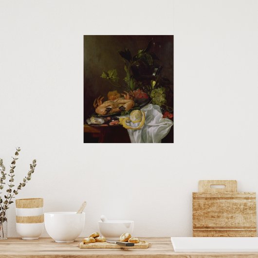 Nog steeds leven, 17e eeuw poster (Keuken)