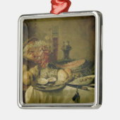 Nog steeds leven 2 metalen ornament (Links)