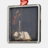 Nog steeds leven 2 metalen ornament (Links)