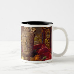 Nog steeds leven 2 tweekleurige koffiemok
