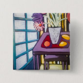 Nog steeds leven #2 vierkante button 5,1 cm (Voorkant)