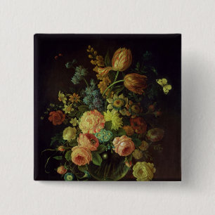 Nog steeds leven 2 vierkante button 5,1 cm