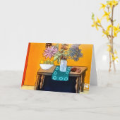 Nog steeds leven #4 kaart (Gele Bloem)