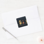 Nog steeds leven 4 vierkante sticker (Envelop)