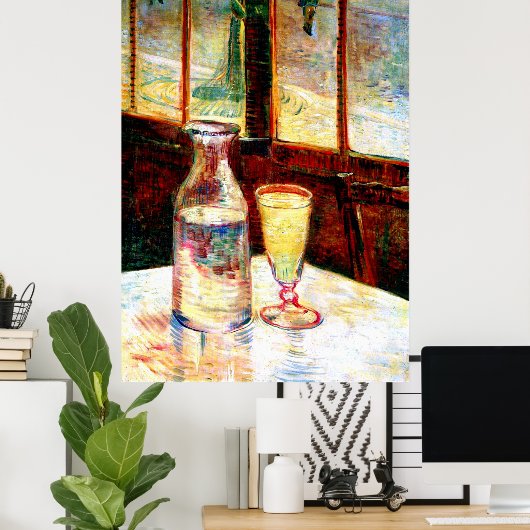 Nog steeds leven Absinthe Van Gogh Fine Art Poster (Thuiskantoor)