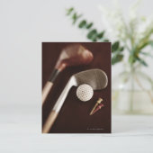 Nog steeds leven als  golfclubs, t - shirts en bal briefkaart (Staand voorkant)