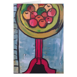 Nog steeds leven, appels op tafel