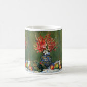 Nog steeds leven bloemen en fruit van Pierre Renoi Koffiemok (Center)