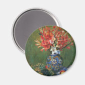 Nog steeds leven bloemen en fruit van Pierre Renoi Magneet (Voorkant / Achterkant)