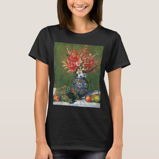 Nog steeds leven bloemen en fruit van Pierre Renoi T-shirt (Voorkant)