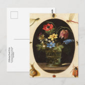 Nog steeds leven bloemen en insecten door Clara Pe Briefkaart (Voorkant / Achterkant)