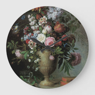 Nog steeds leven bloemen grote klok
