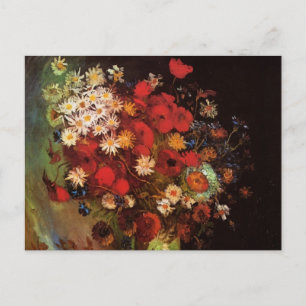 Nog steeds leven bloemen in een Vase door Vincent Briefkaart