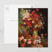 Nog steeds leven bloemen in een Vase door Vincent  Briefkaart (Voorkant / Achterkant)
