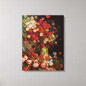 Nog steeds leven bloemen in een Vase door Vincent  Canvas Afdruk (Voorkant)