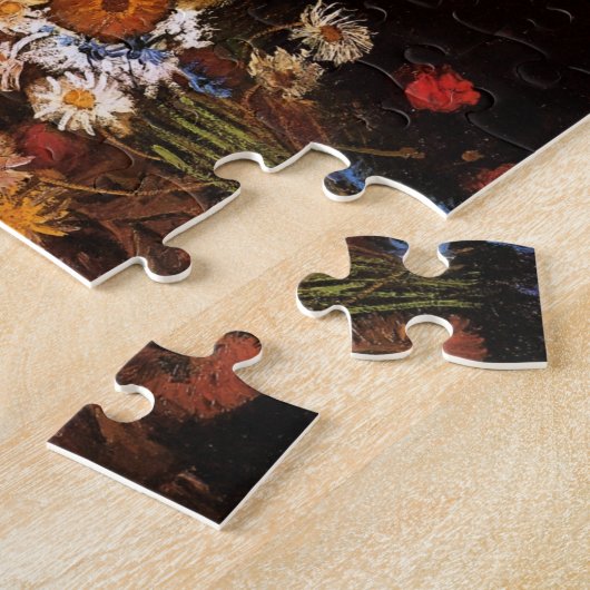 Nog steeds leven bloemen in een Vase door Vincent  Legpuzzel (Zijkant)