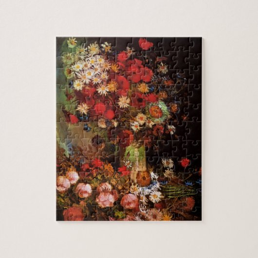 Nog steeds leven bloemen in een Vase door Vincent  Legpuzzel (Verticaal)