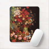 Nog steeds leven bloemen in een Vase door Vincent  Muismat (Met muis)