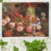 Nog steeds leven bloemen in een Vase door Vincent  Theedoek (Gevouwen)