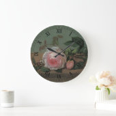 Nog steeds leven bloemen op de rand van Otto Ottes Grote Klok (Huis)