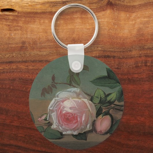 Nog steeds leven bloemen op de rand van Otto Ottes Sleutelhanger (Achterkant)