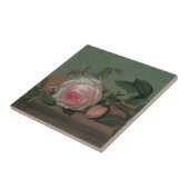 Nog steeds leven bloemen op de rand van Otto Ottes Tegeltje (Zijkant)