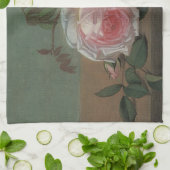 Nog steeds leven bloemen op de rand van Otto Ottes Theedoek (Gevouwen)