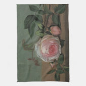 Nog steeds leven bloemen op de rand van Otto Ottes Theedoek (Verticaal)