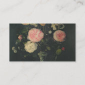 Nog steeds leven bloemen visitekaartje (Achterkant)