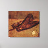 Nog steeds leven-bloesters en knoflook van Vincent Canvas Afdruk (Voorkant)