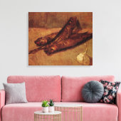 Nog steeds leven-bloesters en knoflook van Vincent Canvas Afdruk (Insitu (Woonkamer))