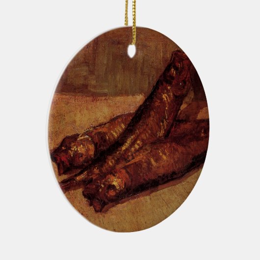 Nog steeds leven-bloesters en knoflook van Vincent Keramisch Ornament (Rechts)