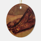 Nog steeds leven-bloesters en knoflook van Vincent Keramisch Ornament (Links)