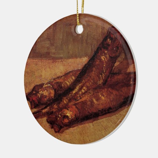 Nog steeds leven-bloesters en knoflook van Vincent Keramisch Ornament (Links)