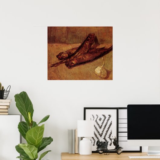 Nog steeds leven-bloesters en knoflook van Vincent Poster (Thuiskantoor)