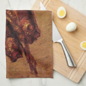 Nog steeds leven-bloesters en knoflook van Vincent Theedoek (Quarter Fold)