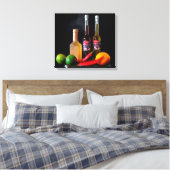Nog steeds leven canvas afdruk (Insitu (Slaapkamer))
