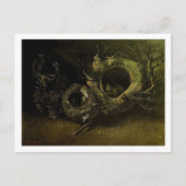 Nog steeds leven drie vogels nests Van Gogh Fine A Briefkaart (Voorkant)