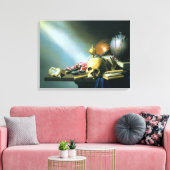 Nog steeds leven: een legoir van de geestesvijande canvas afdruk (Insitu (Woonkamer))