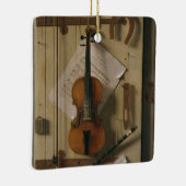 Nog steeds leven, geweld en muziek keramisch ornament (Rechts)