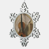 Nog steeds leven, geweld en muziek tin sneeuwvlok ornament (Rechts)