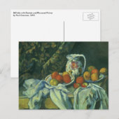 Nog steeds leven, gordijn en Pitcher door Paul Cez Briefkaart (Voorkant / Achterkant)