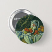 Nog steeds leven, gordijn en Pitcher door Paul Cez Ronde Button 5,7 Cm (Voorkant /achterkant)